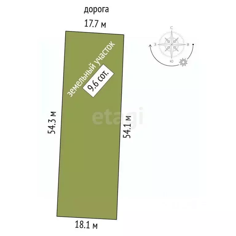 Участок в Крым, Феодосия пер. Казацкий (9.6 сот.) - Фото 2