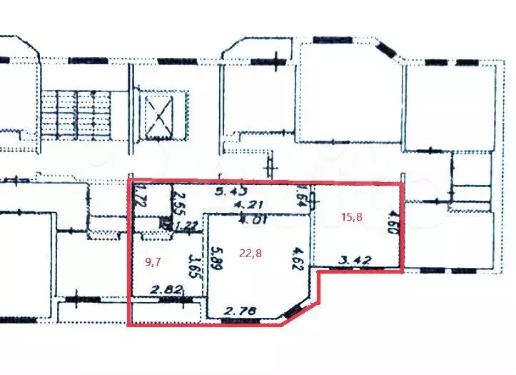 2-к. квартира, 62 м, 6/9 эт. - Фото 0
