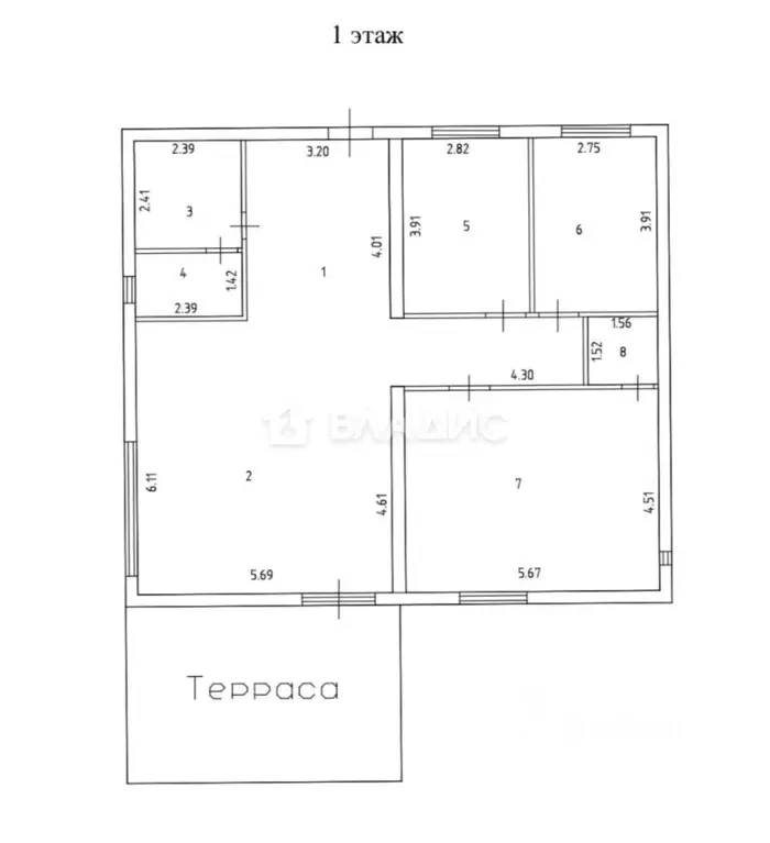 Дом в Пензенская область, Пенза Искра-1 СДТ, 187 (116 м) - Фото 2