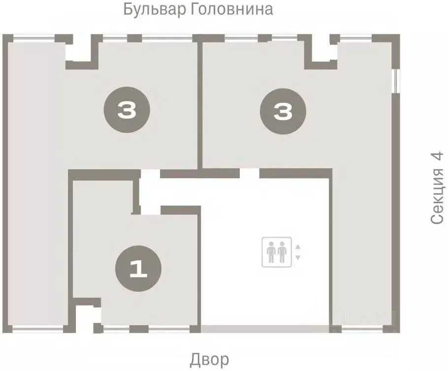 3-к кв. Санкт-Петербург Северный Ветер жилой комплекс (93.53 м) - Фото 1