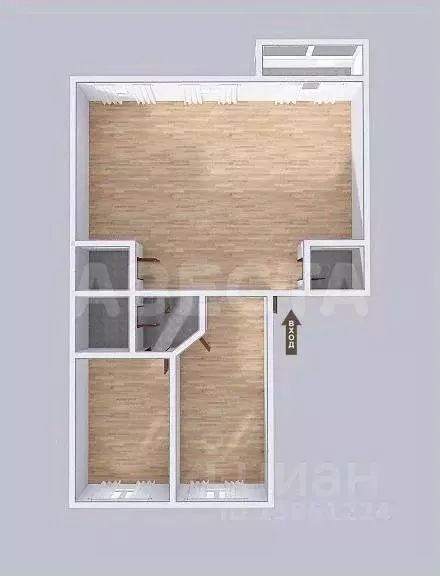 3-к кв. Омская область, Омск ул. Перелета, 32 (108.4 м) - Фото 1