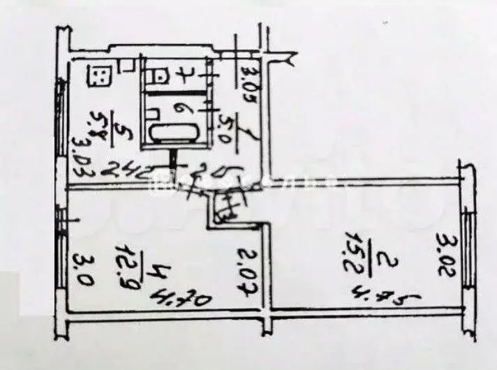 2-к кв. Рязанская область, Рязань ул. Белякова, 20 (42.5 м) - Фото 1