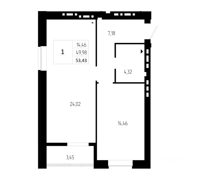 1-к кв. Волгоградская область, Волгоград бул. 30-летия Победы, 19В ... - Фото 1