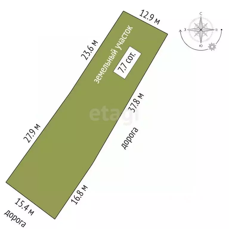 Участок в Ростовская область, Аксай Комсомольская ул. (7.74 сот.) - Фото 1