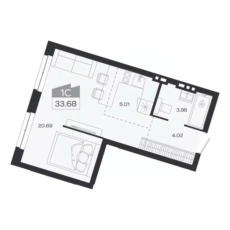 1-к кв. Новосибирская область, Новосибирский район, Краснообск рп ... - Фото 0