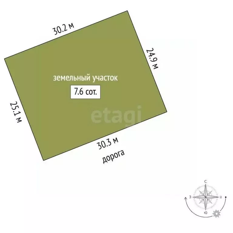 Участок в Ростовская область, Аксайский район, Ольгинское с/пос, Махин ... - Фото 2