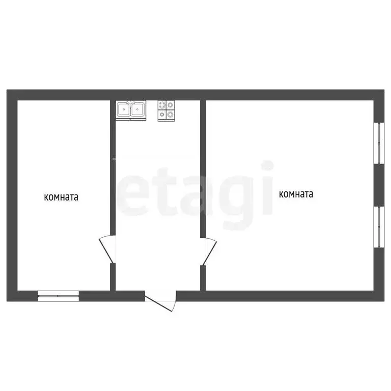 Дом в Касли, улица Энгельса (60.1 м) - Фото 1