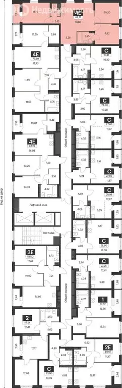 3-комнатная квартира: Екатеринбург, улица Академика Ландау, 41 (64.6 ... - Фото 2