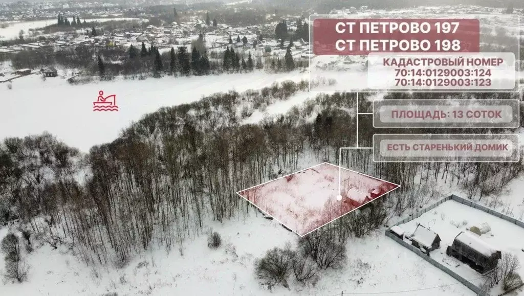 Участок в Томская область, Томский район, Петрово СНТ 198 (13.0 сот.) - Фото 2