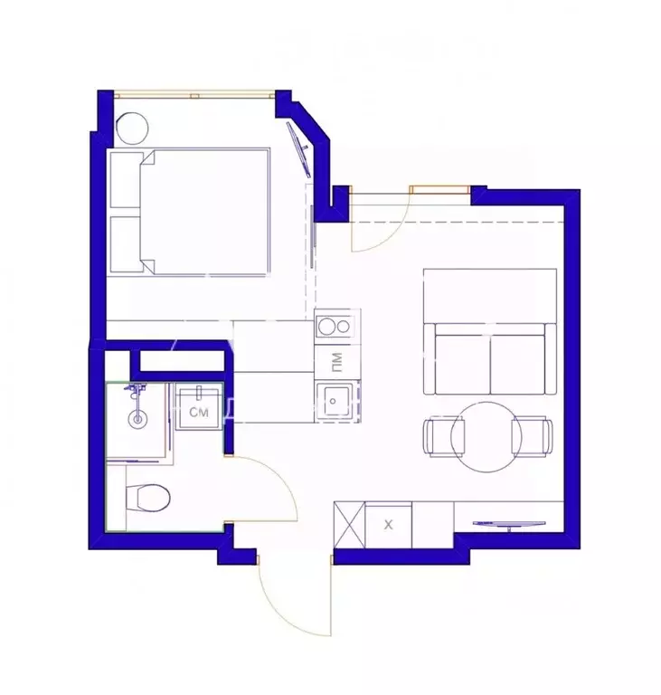 1-к кв. Краснодарский край, Сочи ул. Полтавская, 21Ак2 (31.0 м) - Фото 1