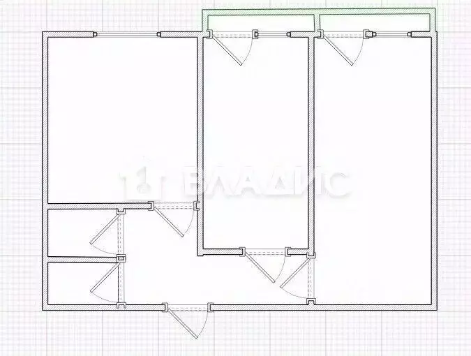 2-к кв. Пензенская область, Пенза просп. Строителей, 11 (47.4 м) - Фото 2