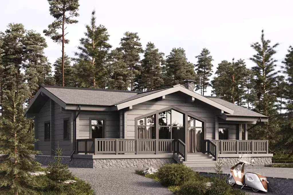 Дом в Ленинградская область, Приозерский район, Ромашкинское с/пос, ... - Фото 1