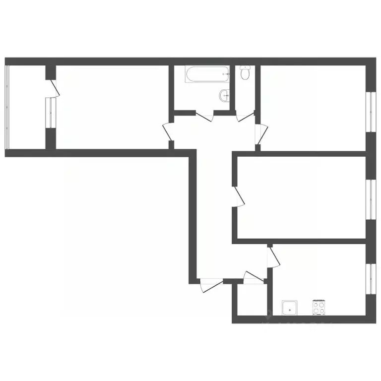 3-к кв. Тюменская область, Тюменский муниципальный округ, с. Каскара ... - Фото 2