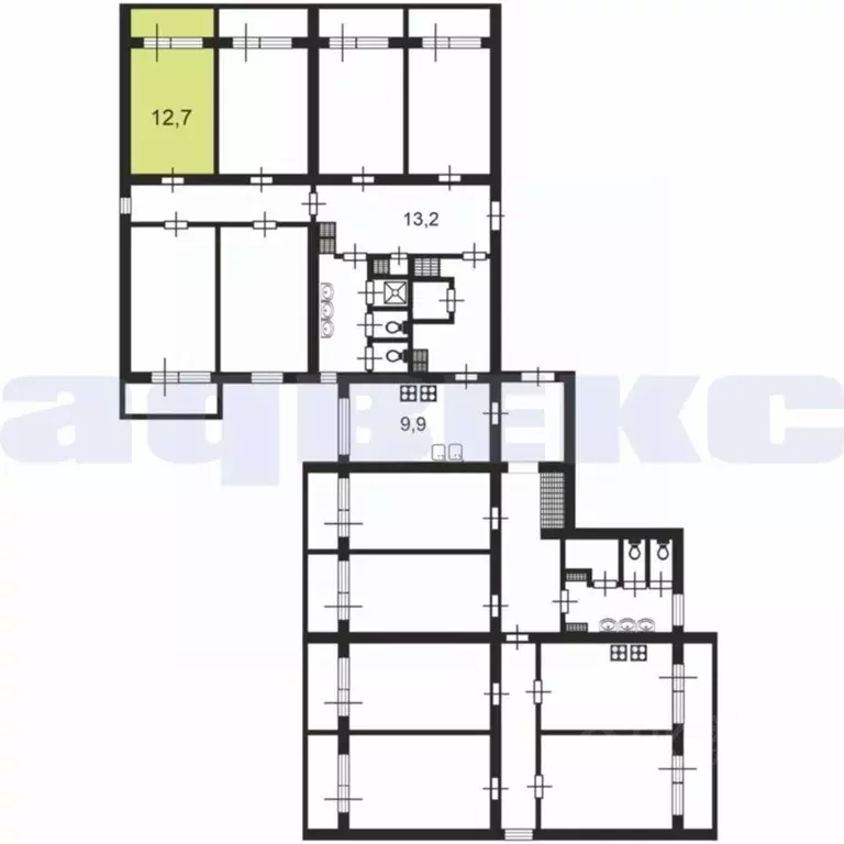 Комната Санкт-Петербург просп. Ударников, 18 (12.7 м) - Фото 2