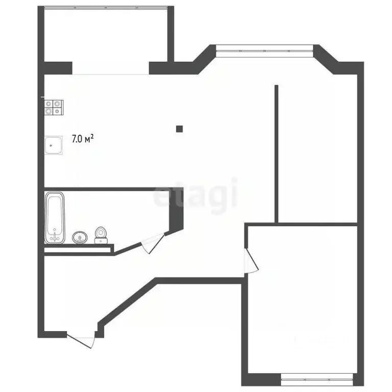 3-к кв. Ростовская область, Ростов-на-Дону Кировский просп., 92/224 ... - Фото 1