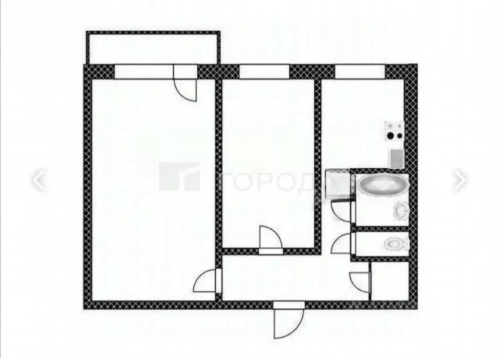 2-к кв. Алтайский край, Барнаул Интернациональная ул., 228 (43.8 м) - Фото 1