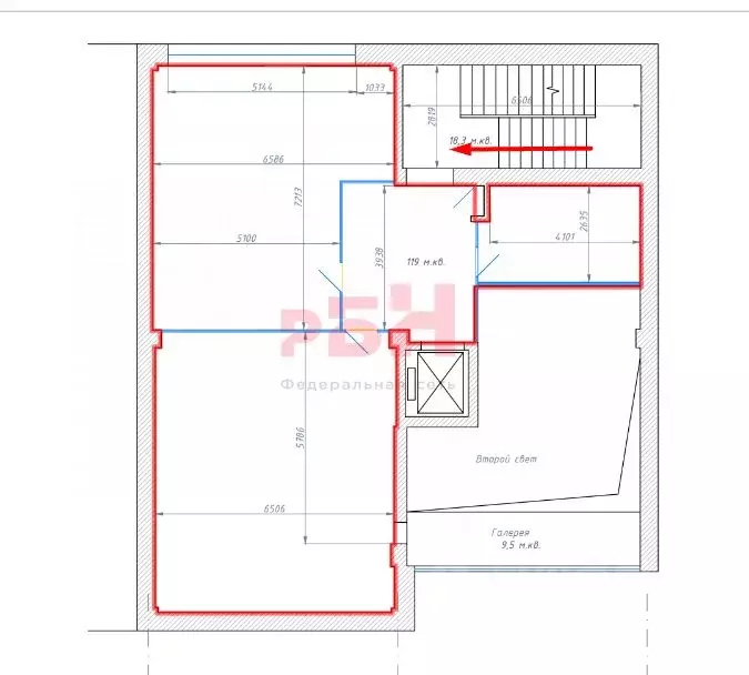 Офис в Свердловская область, Екатеринбург ул. Толмачева, 9 (119 м) - Фото 2