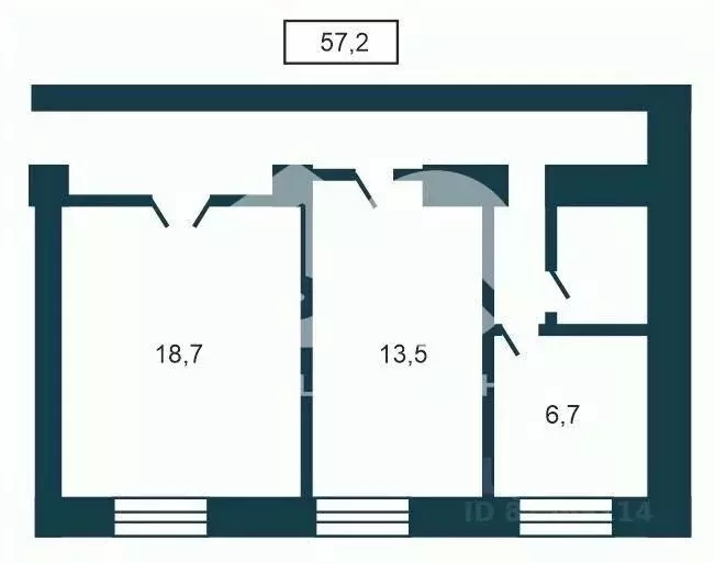 2-к кв. Новосибирская область, Новосибирск Советская ул., 7 (57.2 м) - Фото 1