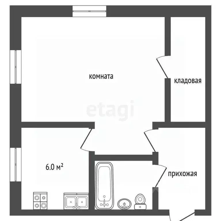 1-к кв. Саратовская область, Балашов ул. Репина, 4 (30.6 м) - Фото 1