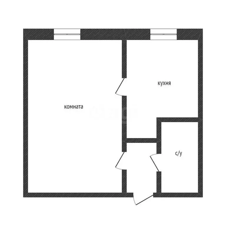 1-комнатная квартира: Курган, улица Дзержинского, 33Б (33.2 м) - Фото 0
