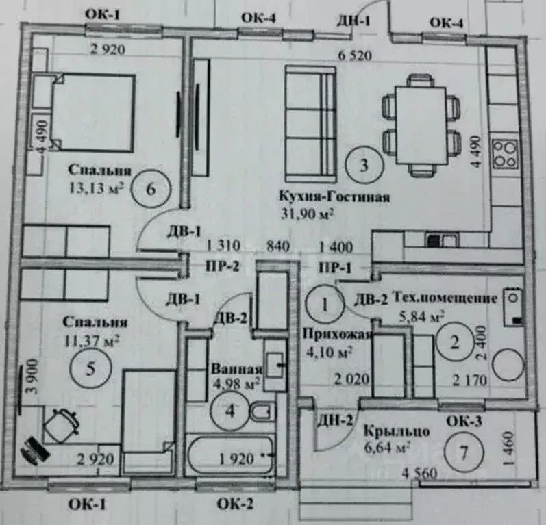Дом в Тверская область, Калининский муниципальный округ, д. Орудово 54 ... - Фото 1
