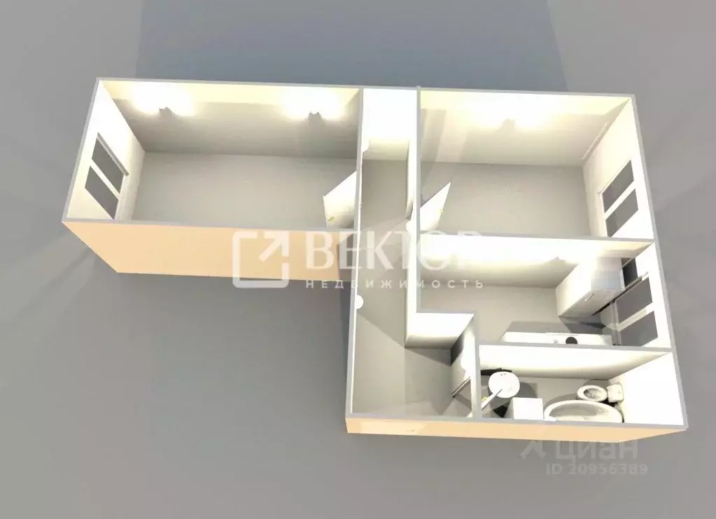 2-к кв. Костромская область, Кострома пос. Первомайский, ул. Водяная, ... - Фото 2