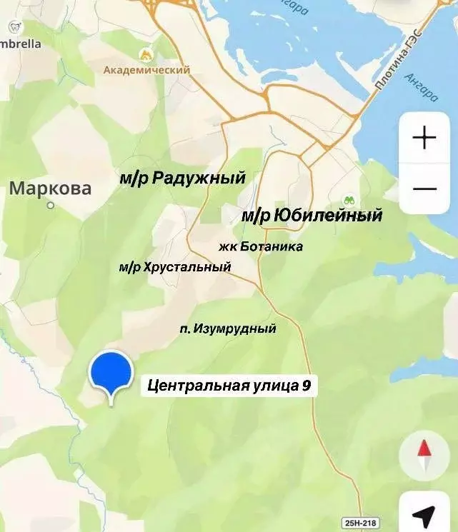Участок в Иркутская область, Иркутский муниципальный округ, Маркова ... - Фото 1