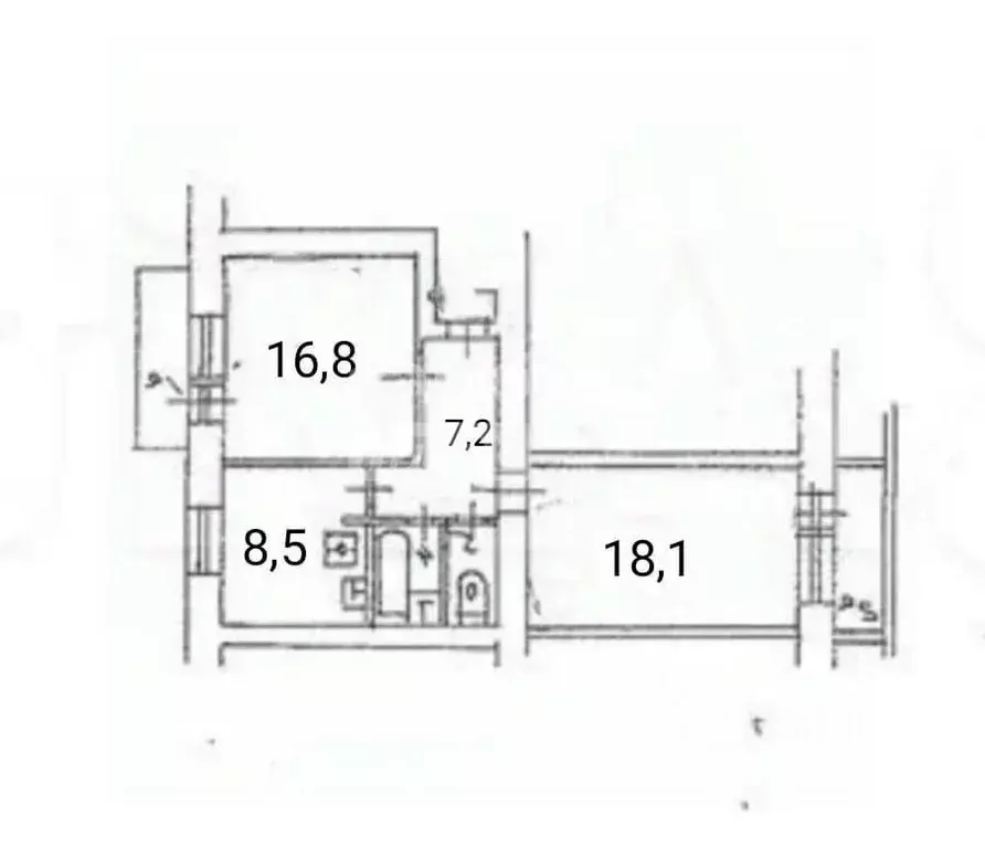 2-к кв. Москва Брянская ул., 2 (54.9 м) - Фото 2