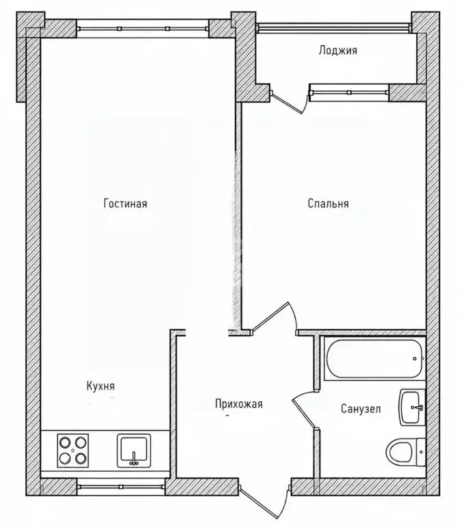 1-к кв. Башкортостан, Уфа бул. Яркий, 8/1 (40.6 м) - Фото 2