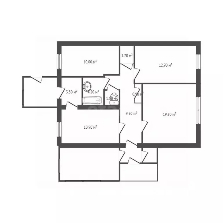 Дом в Брянская область, Жуковский муниципальный округ, Деревня ... - Фото 1