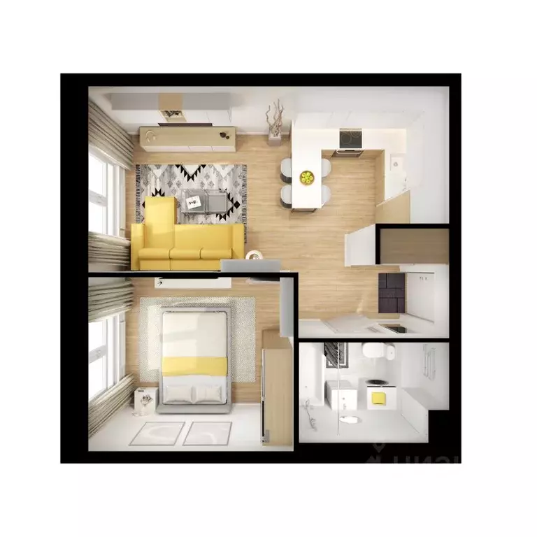 1-к кв. Московская область, Красногорск городской округ, пос. ... - Фото 2