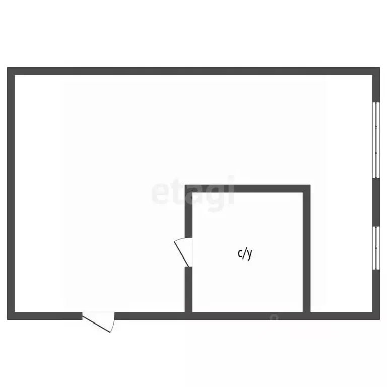 1-к кв. Воронежская область, Воронеж Южно-Моравская ул., 58 (30.4 м) - Фото 2