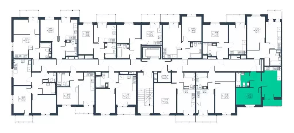 1-комнатная квартира: Коммунар, массив Ижора (34.28 м) - Фото 1