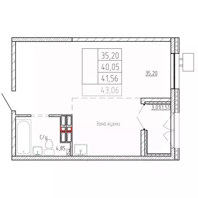 1-к кв. Приморский край, Владивосток Посейдония жилой комплекс, 6 ... - Фото 1