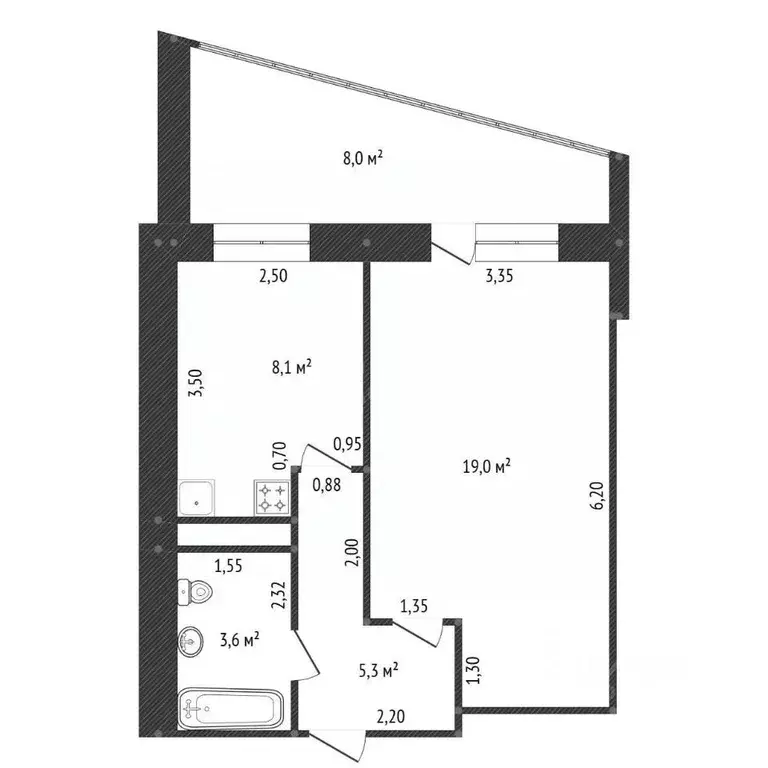 1-к кв. Башкортостан, Уфа ул. Заки Валиди, 66 (36.0 м) - Фото 2