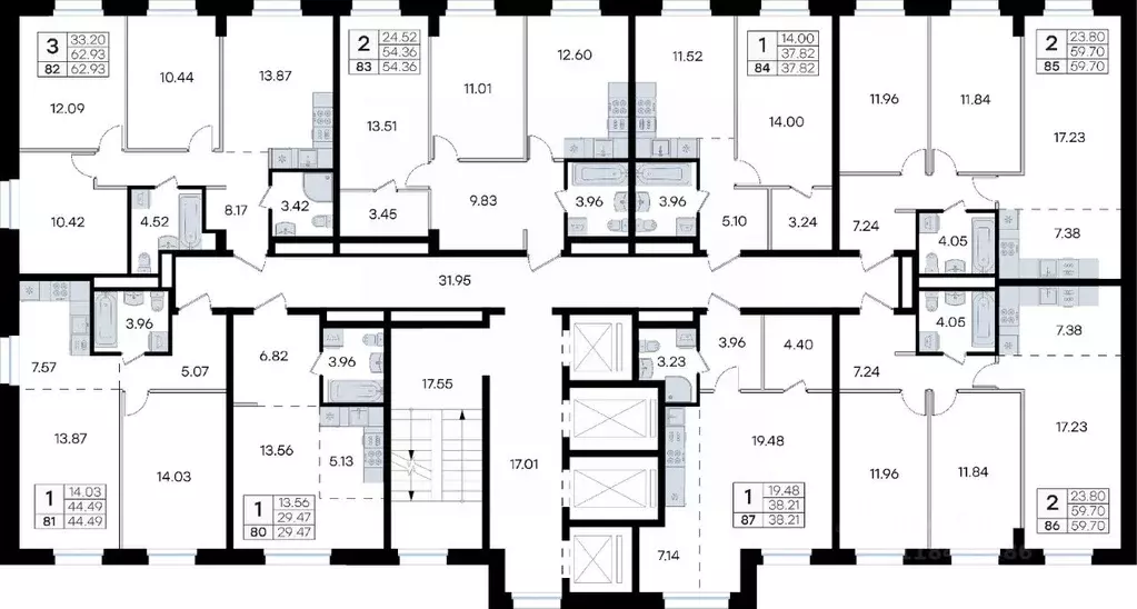 2-к кв. Приморский край, Владивосток ул. Тухачевского, 80 (59.7 м) - Фото 2