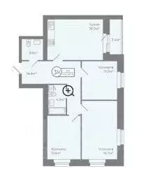 3-к кв. Ярославская область, Ярославский муниципальный округ, д. ... - Фото 1