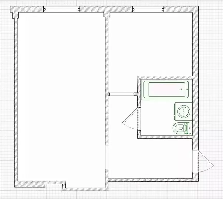 1-к кв. Калужская область, Калуга Майская ул., 6 (31.0 м) - Фото 2