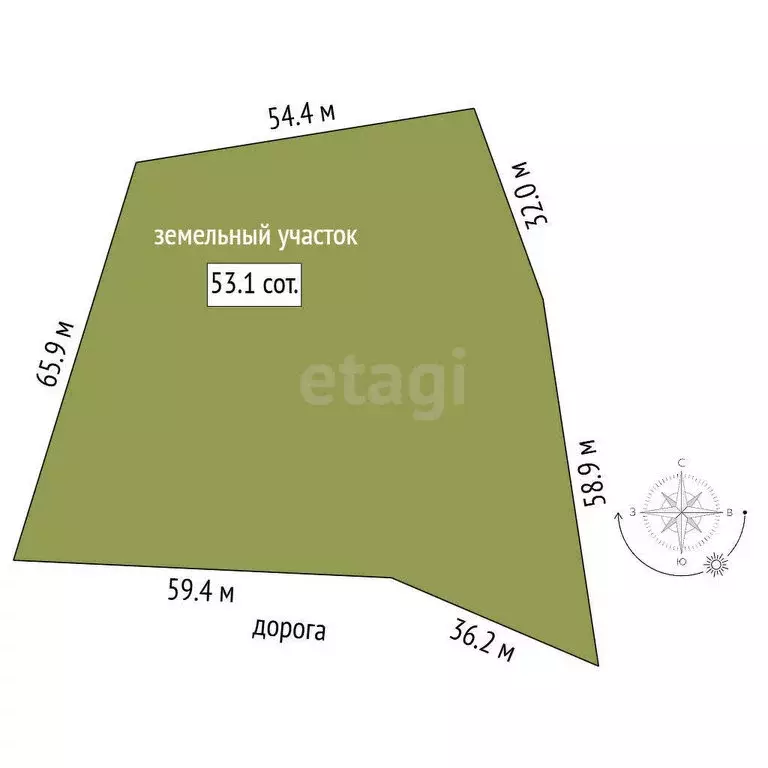 Участок в Владимирская область, округ Муром, село Борисоглеб (54 м) - Фото 1