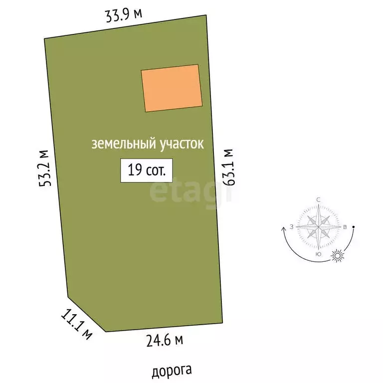 Участок в деревня Медянки Татарские, Портовая улица (19 м) - Фото 1