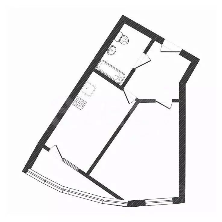 1-к кв. Тверская область, Тверь ул. 2-я Красина, 82 (41.9 м) - Фото 1