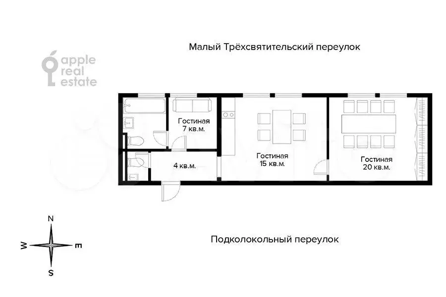 2-к. квартира, 53 м, 4/5 эт. - Фото 0