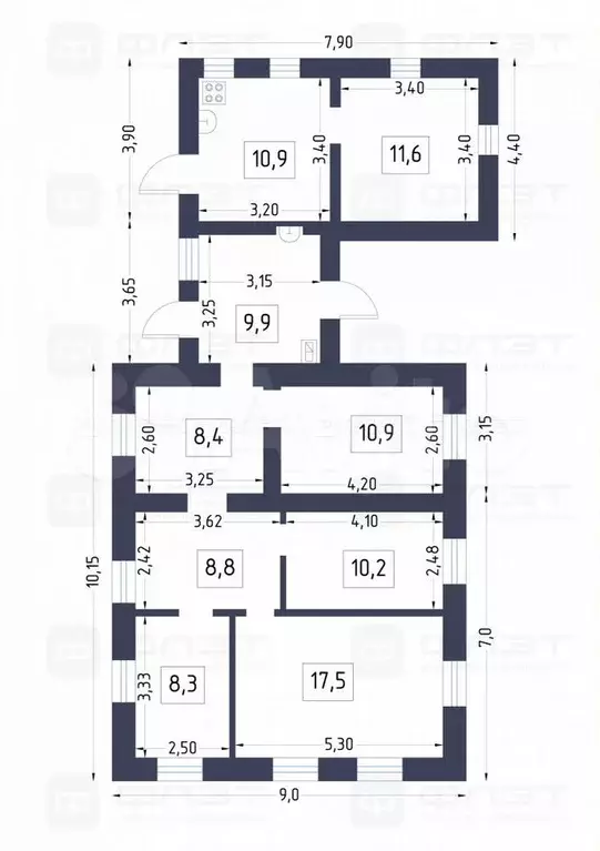 Дом 95,6 м на участке 6,2 сот. - Фото 0