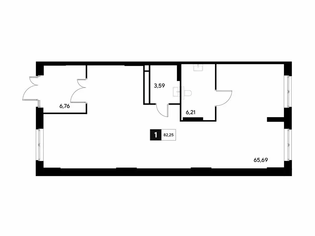 Офис (82.25 м) - Фото 1