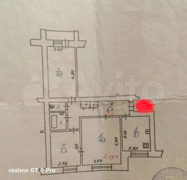 3-к. квартира, 59 м, 4/9 эт. - Фото 0