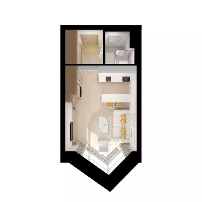 Студия Москва Мичуринский Парк жилой комплекс, 4.3 (24.6 м) - Фото 1