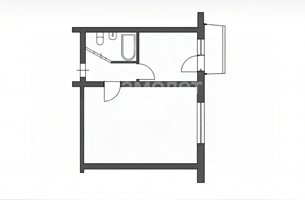 1-к кв. Приморский край, Находка Нахимовская ул., 23 (29.1 м) - Фото 2
