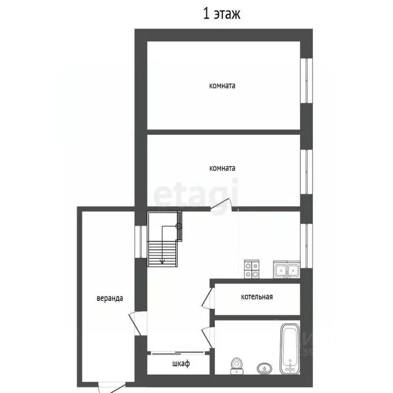 Дом в Тюменская область, Тюмень ул. Молодогвардейцев (70 м) - Фото 2