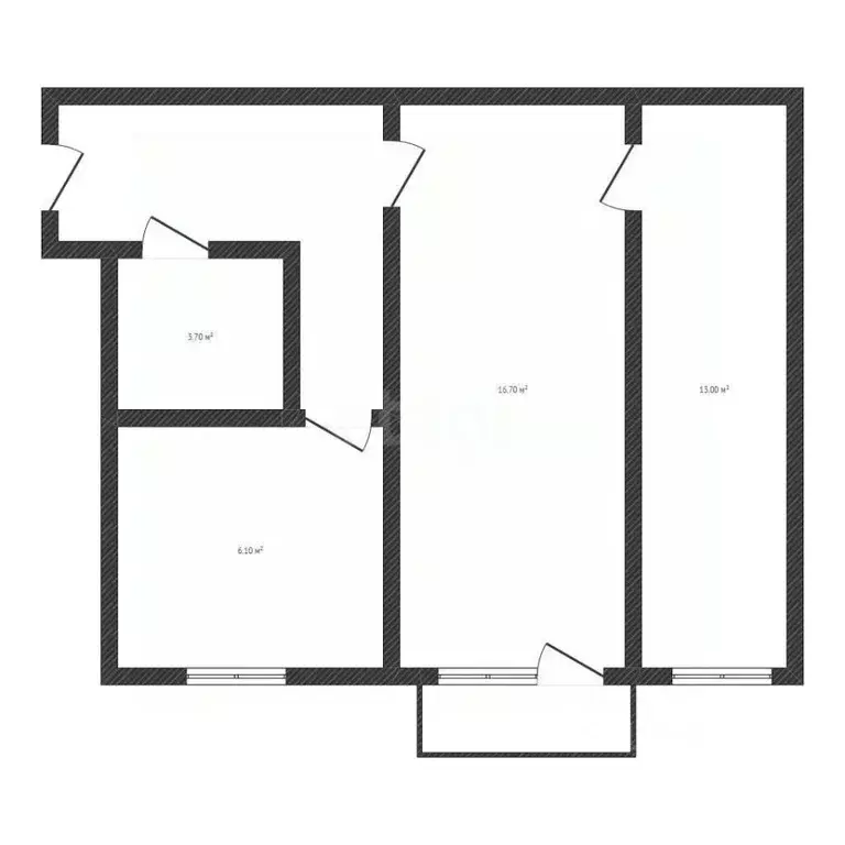 2-к кв. Брянская область, Брянск Транспортная ул., 2 (42.3 м) - Фото 1