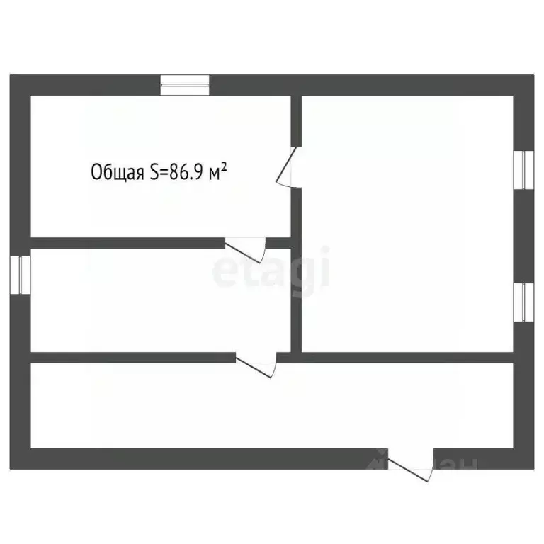 Дом в Кемеровская область, Юрга Коммунистическая ул., 46 (87 м) - Фото 2
